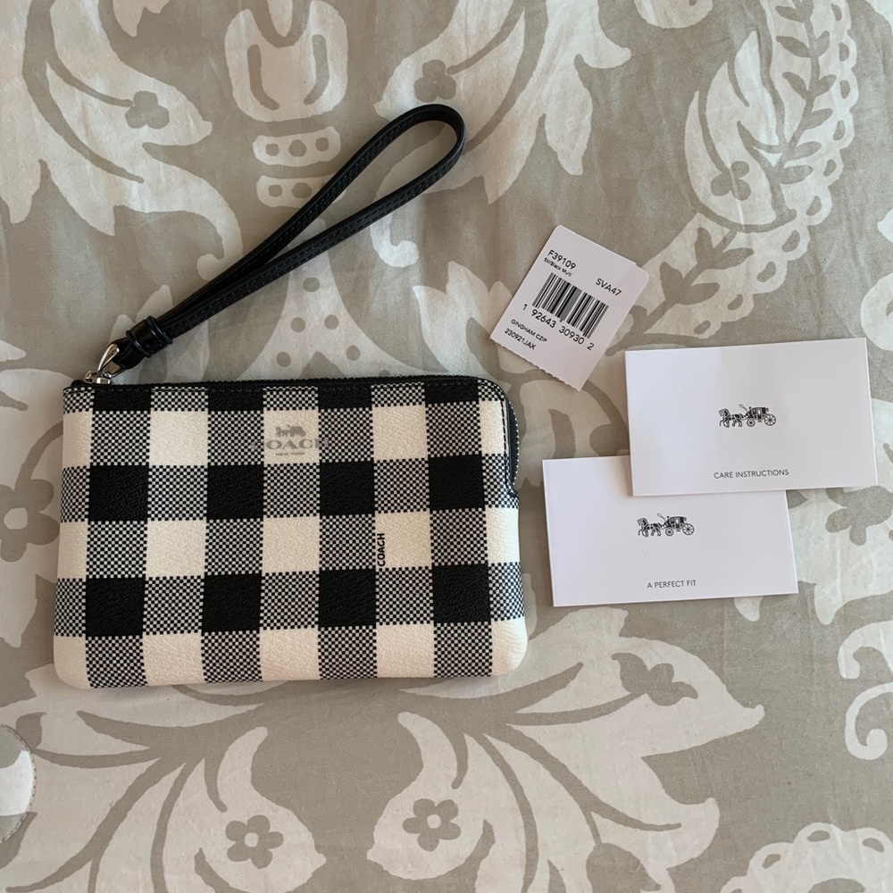 Coach wristlet coin purse